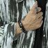 Totenkopf skull lederarmband herren damen leather bracelet skeleton uniqal